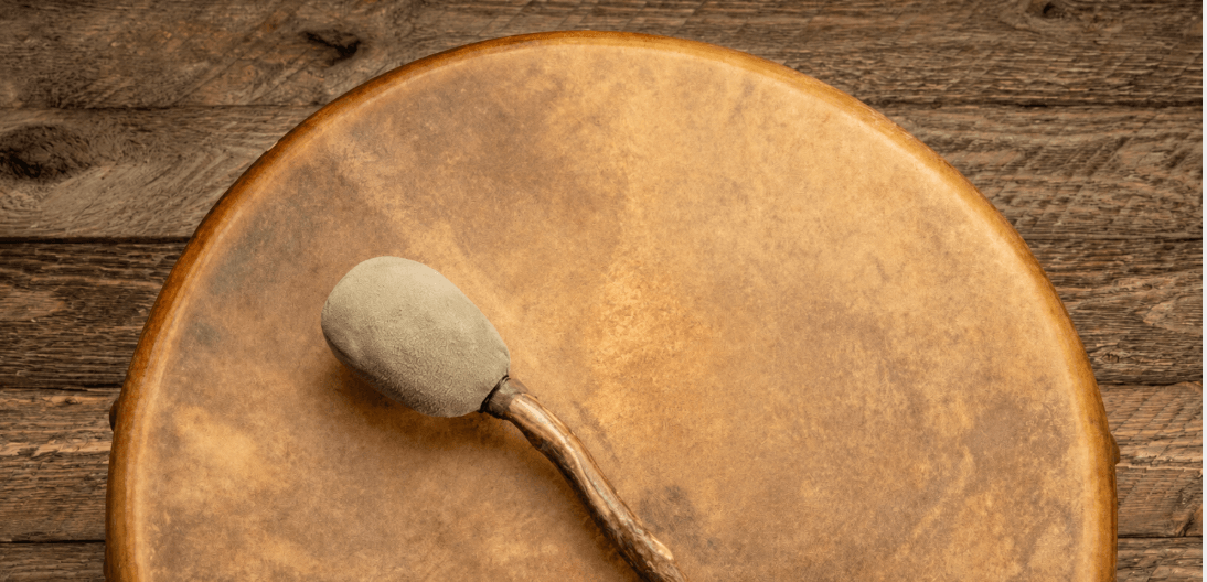 Image of indigenous drum with: May 26 SD8 update! save indigenous programs in SD8
